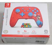 SUPER MARIO BROS ● Nintendo Switch Red Enhanced Wired Controller