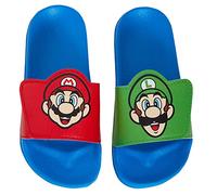 Super Mario Bros Sliders Kids Luigi Summer Sandals Slip On Pool Shoes Flip Flops for Boys