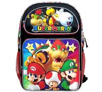 SUPER MARIO Bros Super Bowser Large Backpack #NN43718, Black, L, Backpack