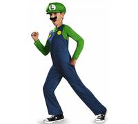 Super Mario Brothers Luigi Classic Boys Costume, Medium/3T-4T