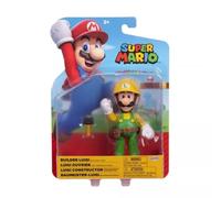 Super Mario Builder Luigi 4 inch Action Figure