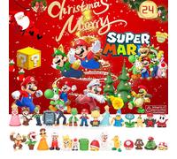 Super Mario Cartoon Mini Figures Christmas Advent Calendar 24 Days Surprise Gift