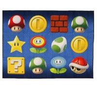 Super Mario Castle Bound Kids Room Non Slip Area Rug, 40 in x 54 in
