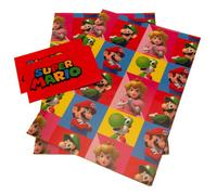 Super Mario Characters Gift Wrap (Pack Of 4) Multicoloured (One Size)