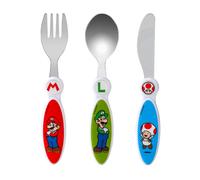 Super Mario Children's Kids 3pcs Cutlery Set - Knife/Fork/Spoon
