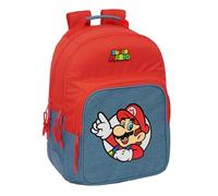 Safta Double Super Mario 20l 32x15x42 Cm Backpack Red Kids