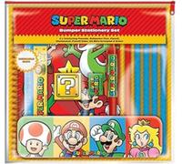Super Mario Bumper Stationery Set - Core Colour Block Design, Comprehensive School & Office Supplies Kit - Includes Various Essential Items - Officially Licensed Nintendo Merchandise