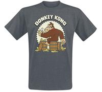 Super Mario Donkey Kong T-Shirt mottled dark grey M