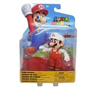 Nintendo Super Mario Bros 10cm Fire Mario with Fireball Articulated Figure