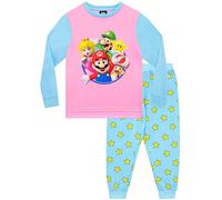 SUPER MARIO Girls Gaming Pyjamas Nightwear for Kids Multicoloured 7-8 Years