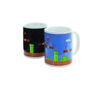 Paladone Nintendo Super Mario Heat Change Mug - Officially Licensed, Add Hot Beverage to Reveal Mario Level Screen, Colour & Design Changes When Hot, Novelty Gift for Retro Gamers, 300ml (10 fl oz)