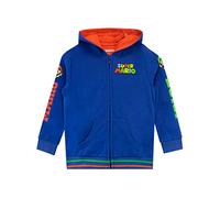 Super Mario Hoodie | Boys' Hoodies | Luigi Zip Up Hoody | Jumper for Kids Blue 5 to 6 Years