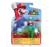 Super Mario Ice Luigi 4 Inch Action Figure with Ice Flower