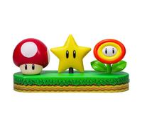 Super Mario Icon Light - Officially Licensed Mario Brothers Free Standing Desk Light, Gaming Room Decor and Merchandise for Boys and Girls, Nightlight