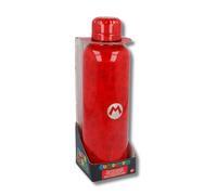 Stor Nintendo Super Mario Bros Stainless Steel Bottle 515ml Red Kids