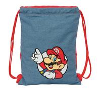 SUPER MARIO - Junior Flat Bag Backpack, Ideal for Children of Different Ages, Comfortable and Versatile, Quality and Resistance, 26 x 34 cm