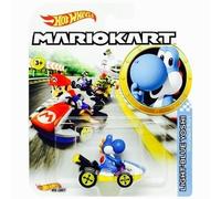 Super Mario Kart Model Light Blue Yoshi Standard Diecast 1:64 5Cm Hot Wheels