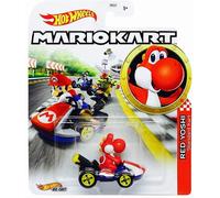 Red Yoshi Hot Wheels Mario Kart • Standard Kart ✔ Die Cast Mattel 1:64 Scale