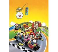 Super Mario Kart "Retro Canvas Print, Multi-Colour, 60 x 80 cm