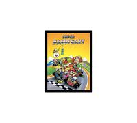 Nintendo Super Mario Kart Retro Memorabilia, MDF, Multi-Colour, 30 x 40cm