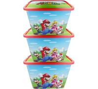 Super Mario Kids Large Storage Box with Lid, 23L - BPA-Free Plastic