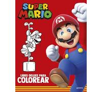 Super Mario - Libro deluxe para colorear: Libro de actividades de Mario Bros (Montena)