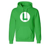 Super Mario Luigi badge Hoodie green M