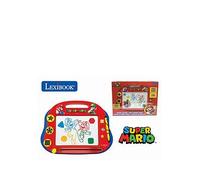 LEXIBOOK, Super Mario, Multicolour Magic Magnetic Drawing Board, Artistic Creative Toy for Girls and Boys, Stylus Pen and Stamps, Red/Blue, CRNI550