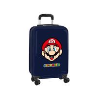 Super Mario Mamma MIA - Cabin Trolley 20 Inches, Suitcase with Wheels, Security Lock, Lightweight Suitcase, 34.5 x 20 x 55 cm