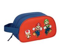 SUPER MARIO MAMMA MIA - Medium Children's School Toiletry Bag with Handle, Children's Toiletry Bag, Adaptable to Cart, Easy Cleaning, Comfortable and Versatile, Quality and Resistance, 26 x 12 x 15 cm