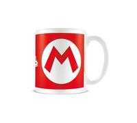 Pyramid International Super Mario (Mario Initial) White Mug - 10Oz / 315Ml Ceramic Mug - One Size