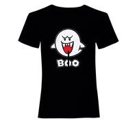 Super Mario Men's Boo T-Shirt in Black | Size: Medium Super Mario Black M