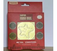 Super Mario Brothers Metal Coasters Star Coin Paladone 98956