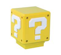 Super Mario Mini Question Block Light - Officially Licensed Super Mario Bros. Merchandise, Bedroom or Game Room Decor, Retro Gamer Gift, Battery Powered | Paladone, White