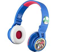 Super Mario MO-B50.fXV0 Bluetooth Headphones - Mic & Volume Limits (Blue/Red)