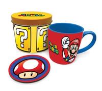 Pyramid International Gift Set - Super Mario Let's-a-go - Mug & Coaster in Tin Multicolour Onesize