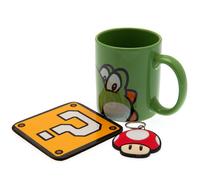 Super Mario Mug & Coaster Set Yoshi- Brand New Official Merchandise