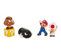 Super Mario Nitendo Acorn Plains 2.5” Figure Multipack Diorama Set, 3, Nitendo Super Mario