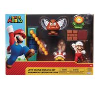 Nintendo Lava Castle Diorama Set, Includes 5 Pieces,25 x 7,5 x 18 cm
