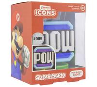 Super Mario Pow Block Icons Mini Desktop Light Lamp Paladone Products