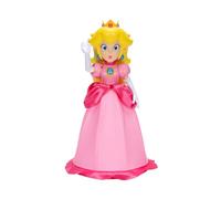 Nintendo Super Mario Princess Peach 12in/30cm Feature Articulated Doll, Official, Moving 'Floaty Jump' Feature, Poseable with Iconic Dress & Crown, Detailed Design, Collector's Packaging