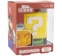 Super Mario Question Block Icons Desktop Light Lamp Paladone Products