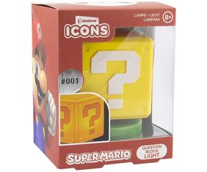Super Mario Question Block Icons Desktop Light Lamp PALADONE PRODUCTS