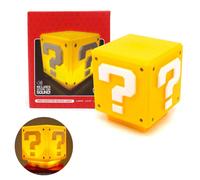 Super Mario Question Block LED Night Light with USB Rechargeable Sound Lamp