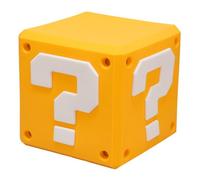 Super Mario Question Block SquishyGlo Light - Soft Silicone Night Light, Rechargeable LED Lamp, Official Nintendo Merchandise - Paladone