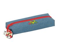 SUPER MARIO - Rectangular Children's Pencil Case, Children's Pencil Case, Ideal for Children of School Age, Comfortable and Versatile, Quality and Resistance, 22 x 7 x 40 cm