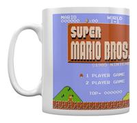Super Mario Retro Title Mug in White Super Mario White
