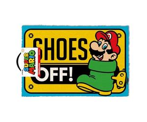 Super Mario Shoes Off Colour Doormat 40 x 60 cm
