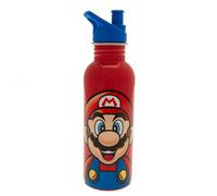 Super Mario Stainless Steel Water Bottle Red/blue (One Size)