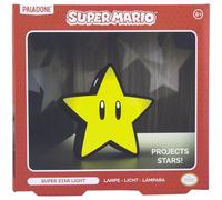 Mario Bros Super Star Projector Lamp - Officially Licensed Nintendo Decorative Mood Light for Home or Office Decor, Novelty Retro Gaming Gift, Battery Powered | Paladone
